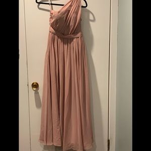 JJs house dusty rose bridesmaid dress
